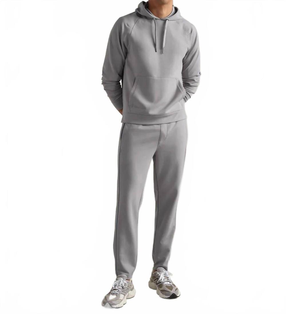 NEW RHONE dreamstate long sleeve hoodie in steel grey
